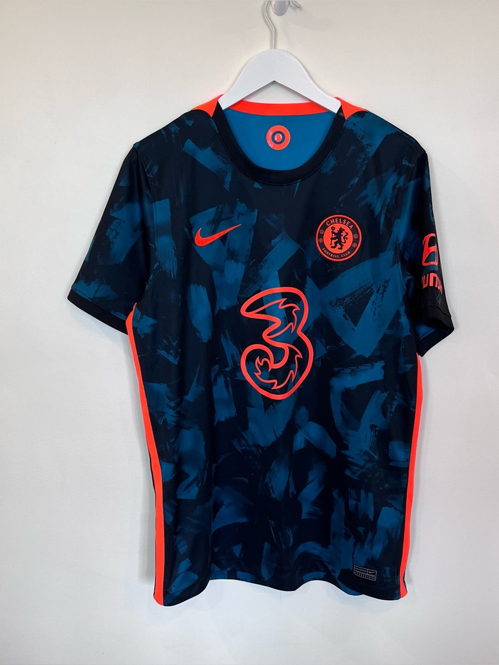 Nike Chelsea FC 2021-22 Third Jersey - Teal/Orange - Size Large  (DB5894-468)